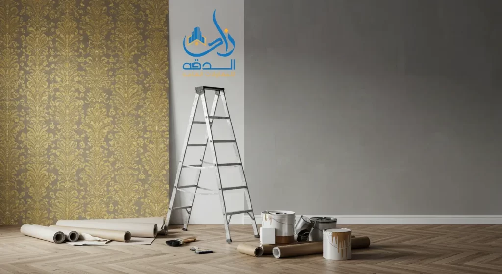 تركيب ورق جدران